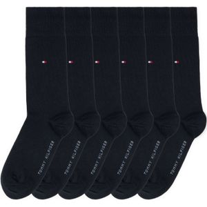 Tommy Hilfiger Sock 6 Pack Ecom Ecom Herensokken, 6 Stuk, Navy Blauw