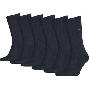 Tommy Hilfiger - TH MEN SOCK 6P ECOM - Huissokken - Jeans - Knelvrij, Versterkte Hiel, Platte Teennaad, Elastisch
