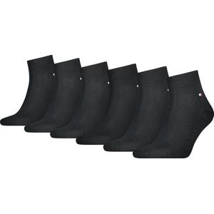 Set van 6 paar lage kousen TOMMY HILFIGER. Katoen materiaal. Maten 47/49. Zwart kleur