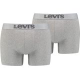 Levi's Boxershort - Mid Grey Melange - Katoen - Set van 2