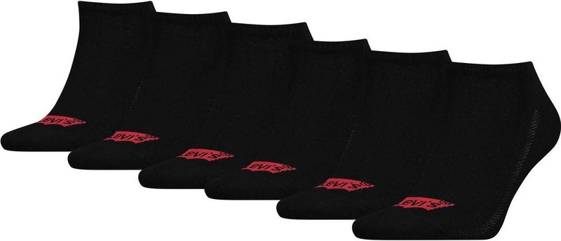 Levi's - Low Cut Batwing Logo - Sokken - Wit - 6-Pack