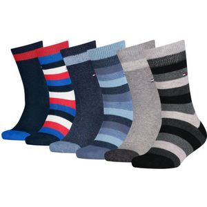 Tommy Hilfiger - Kids Basic Stripe Sock - Huissokken - Multipack van 6
