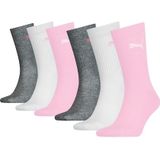 Puma Crew Sokken - Junior - 6-Pack - Zwart, Wit, Grijs