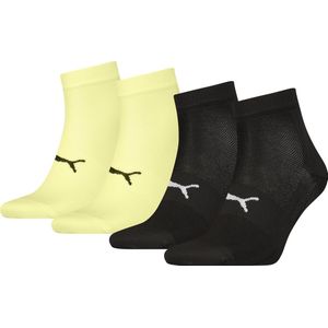 PUMA - Set van 2 Paar Sokken - Geel/Zwart - Polyester