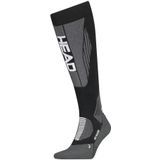 Head - Ski Kousen Racer - Black White - Ultra Dunne Microfiber - 1 Paar