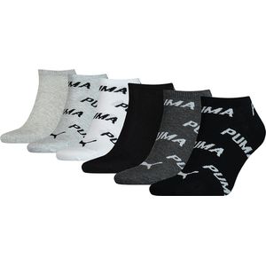 Puma - Unisex Sneakersokken - 6 Pack