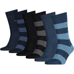 Set van 6 paar kousen TOMMY HILFIGER. Katoen materiaal. Maten 39/42. Blauw kleur