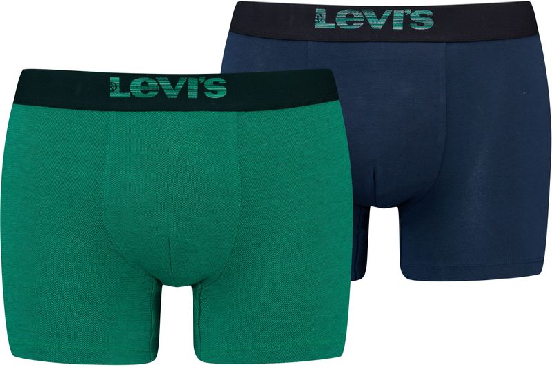 Levi's® Boxershorts »LEVIS MEN OPT ILL BOXER BRIEF ORG CO 2P«, (2er Pack), Elastischer Logobund, ohne Eingriff