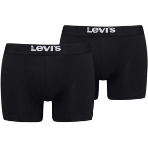 Levi&#039;s Boxershorts Solid Basic Organic Cotton 2-pack Black
