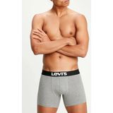 BOXERS 8-pack Levi's Solid Basic herenboxershorts, gemaakt van biologisch katoen
