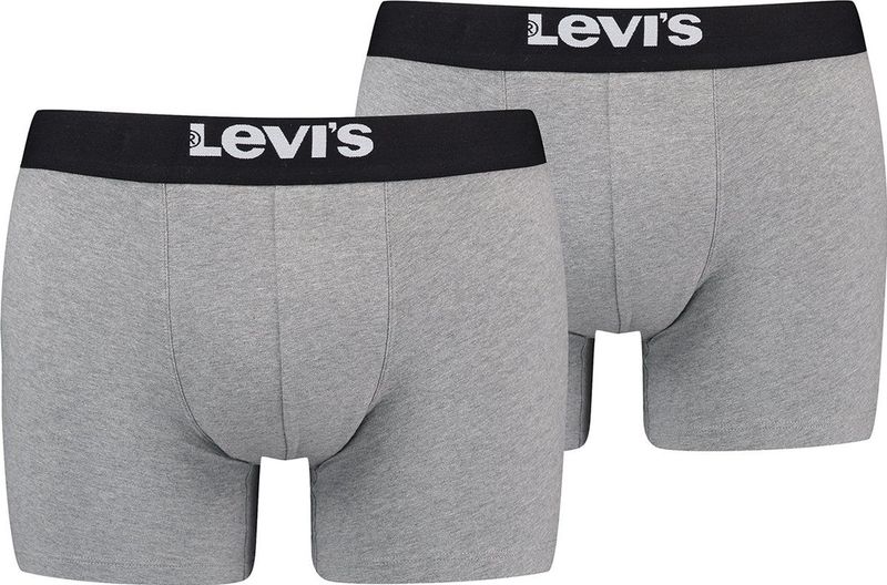 BOXERS 8-pack Levi's Solid Basic herenboxershorts, gemaakt van biologisch katoen