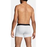 Boxershorts - Wit/Zwart - 95% Katoen, 5% Elastaan - Normale Pasvorm