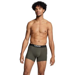 Levi&#039;s Boxershorts Solid Basic Organic Cotton 2-pack Khaki