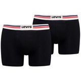 Levi's Boxershorts met logo voor heren, sportkleding, zwart, XL, zwart.