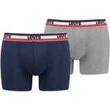 Levi's® Boxershorts »LEVIS MEN SPW LOGO BOXER BRIEF ORG 2P«, (Packung, 2er Pack), mit breitem Logobund