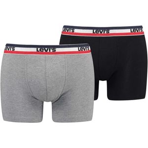 Levi's® Boxershorts »LEVIS MEN SPW LOGO BOXER BRIEF ORG 2P«, (Packung, 2er Pack), mit breitem Logobund
