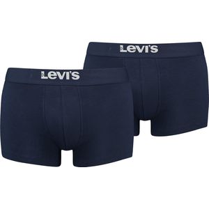 Levi's - Solid Basic - Boxershort - Blauw - Biologisch Katoen - Verpakking van 2