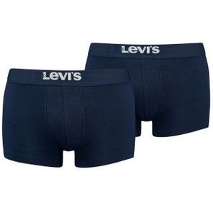 Levi's - Solid Basic - Boxershort - Blauw - Biologisch Katoen - Verpakking van 2