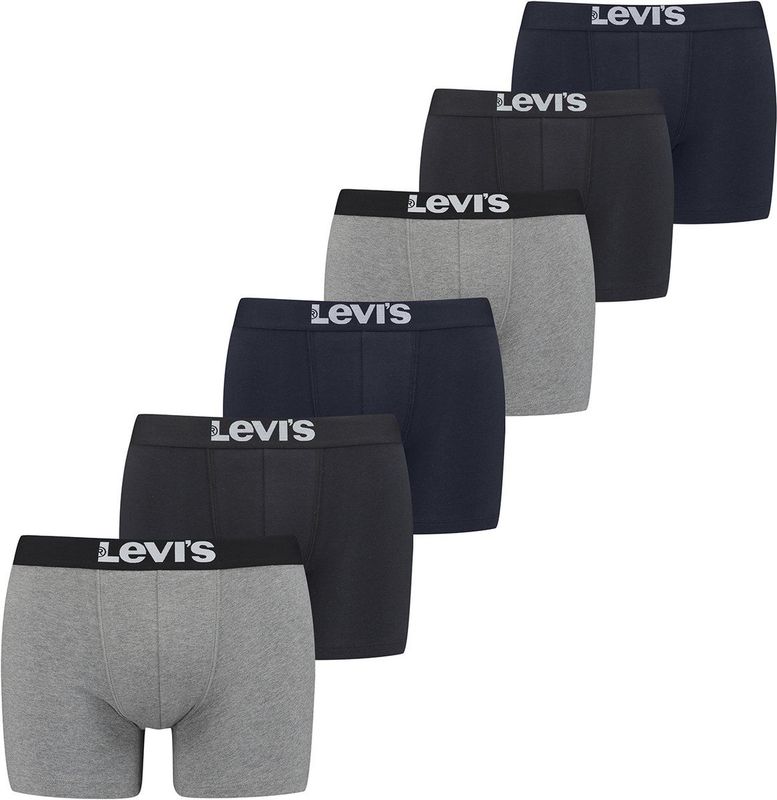 Levi's - Boxershorts - Set van 6 - Zwart - Katoenmix