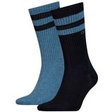 Calvin Klein - Sportsokken - Blauw - 2-pack - Slijtvast Katoen