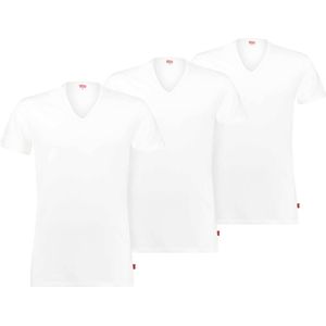 Levi's 3P V-hals shirts basic wit