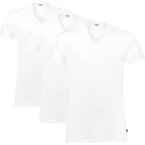 Levi's 3P V-hals shirts basic wit