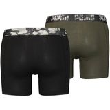 Puma print boxer 2-pack in de kleur zwart.