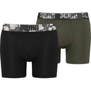 Puma Boxershorts Print 2-pack Black / Forest Night