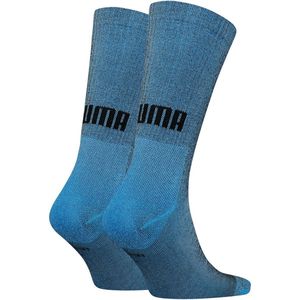 Puma - Sportsokken - Crew - Zwart - Gerecycled Katoen - 2-Pack