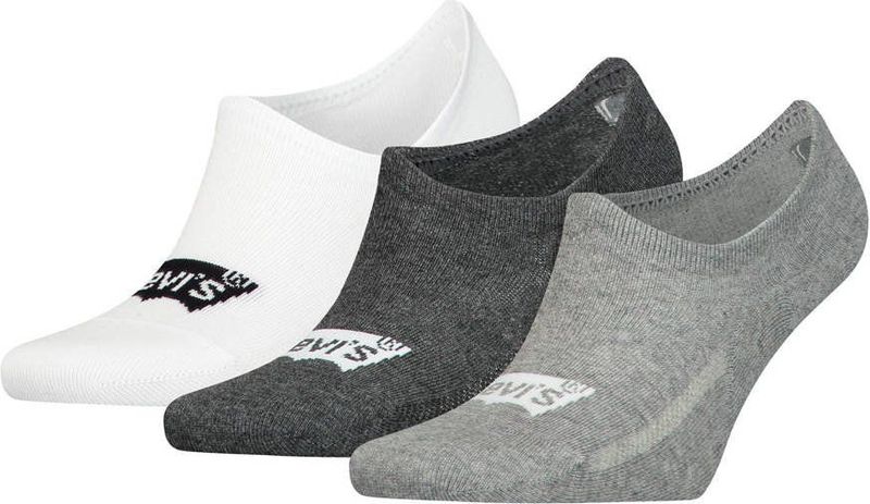 Levi's Sneakersokken - set van 3 Grijs