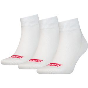 Levi's - Middelhoge Sokken - Zwart - Gerecycled Katoen - Set van 3 Paar