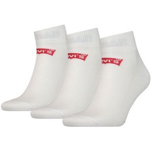 Levi's - Middelhoge Sokken - Zwart - Gerecycled Katoen - Set van 3