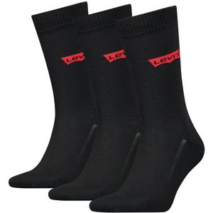 Levi's Unisex CLSSC sok (verpakking van 3 stuks), zwart, 39-42 EU