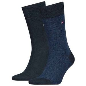 Tommy Hilfiger - Birdseye - Sokken - Dark Navy - 2-pack