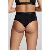 2-Pack Taille Brazilian Slips - High Waist - Hoge Dames Microfiber Onderbroek - Paars