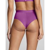 2-Pack Taille Brazilian Slips - High Waist - Hoge Dames Microfiber Onderbroek - Paars