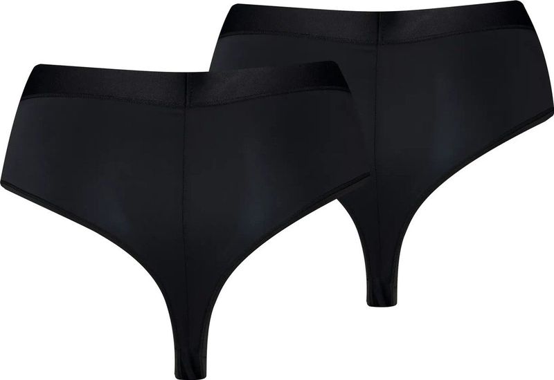 2-Pack Taille Brazilian Slips - High Waist - Hoge Dames Microfiber Onderbroek - Paars