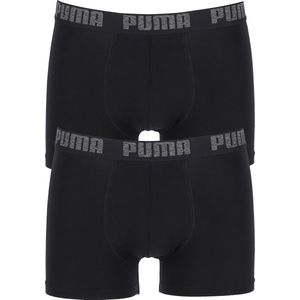 Puma - Bodywear Everyday Basic - Boxershorts - Zwart - Katoen - 2-Pack