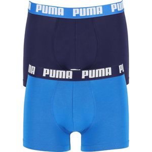 Puma - Boxershorts Everyday Basic - 2-pack - True Blue - Katoen/Elastaan