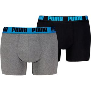 Puma - Basic Boxer - Grijs Melange - 2-pack - Boxershorts
