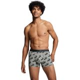 Set van 2 Everyday boxershorts 1 effen + 1 bedrukt PUMA. Bio katoen materiaal. Maten S. Grijs kleur