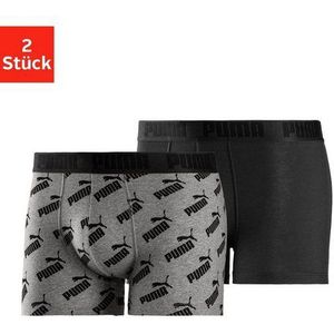 Puma - Everyday AOP Print Boxer - Sportondergoed - Grijs - 2 Pack