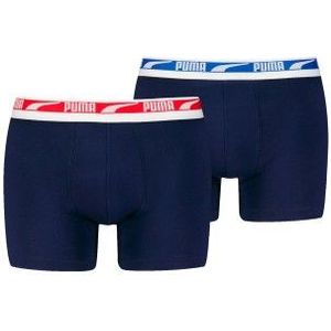 Puma - Men Multi Logo Boxer - 2-pack - 701226392 - Navy Combo