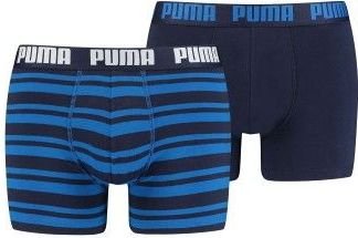 Puma - Boxershorts Everyday Heritage Stripe - True Blue Combo - 2-pack - Katoen