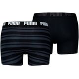 Set van 2 boxershorts Everyday stripe PUMA. Katoen materiaal. Maten L. Zwart kleur