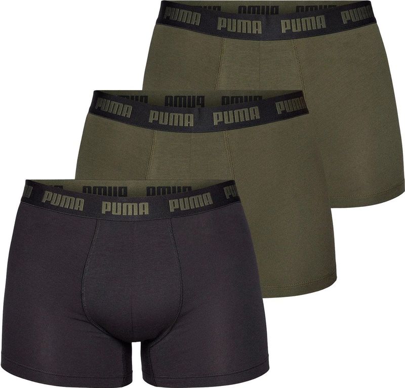 PUMA - Everyday Boxer Shorts - 3-Pack - Zwart - Katoen