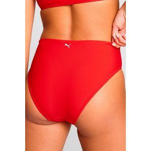 PUMA - Swim High Waist Bikinibroekjes - Zwart - Polyester