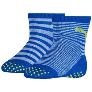 Puma - Grey Melange - Unisex Babysokken - 2 Paar - Antislip