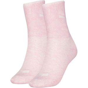 Puma 2-paar ademende mesh sport sokken - Dames - Dunne katoenen zomer sportsokken - 42 - Roze