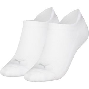 Puma Sneakersokken Dames - 2 Paar - Wit - Katoenmix